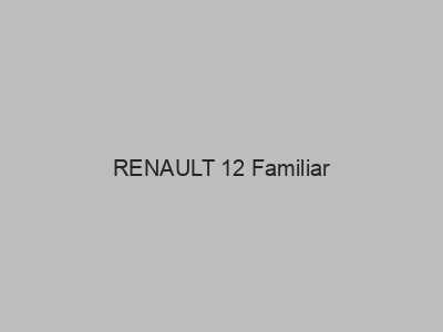 Kits electricos económicos para RENAULT 12 Familiar